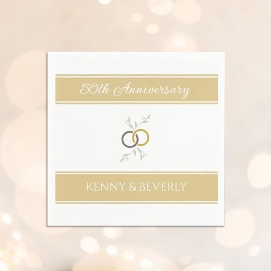 Vier het! AANGEPASTE Jubilea servetten