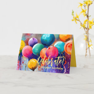 Vier het! Aangepaste tekst bij elke gelegenheid Kaart