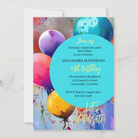 Vier het! Aangepaste tekst bij elke gelegenheid Kaart (Voorkant)