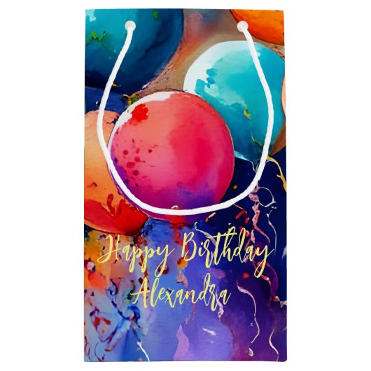 Vier het! Aangepaste tekst bij elke gelegenheid Klein Cadeauzakje (Achterkant)