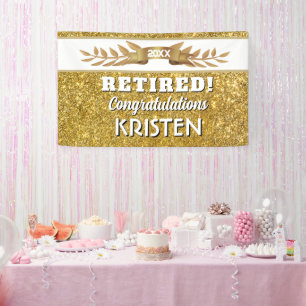 Vier het! Aangepaste Verjaardagsbanner voor Pensio Spandoek