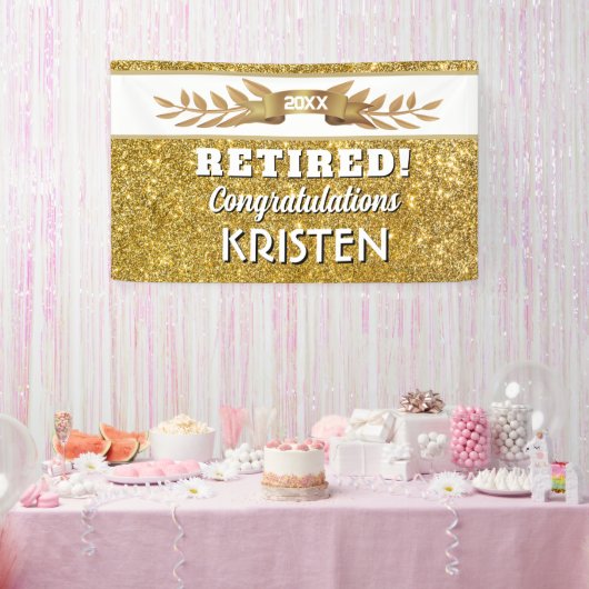 Vier het! Aangepaste Verjaardagsbanner voor Pensio Spandoek (Feest)