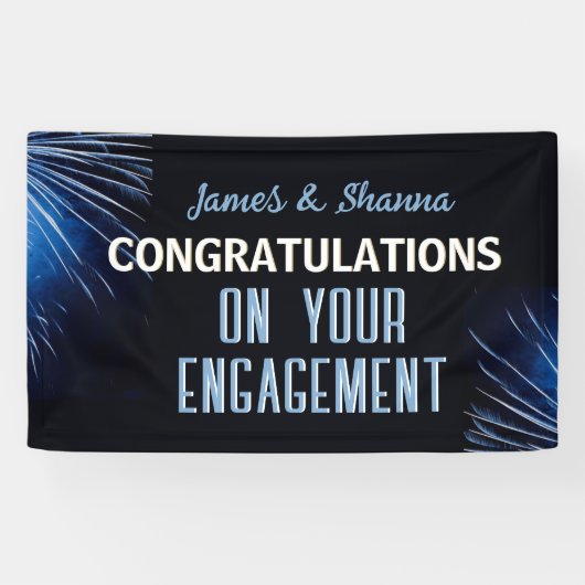 Vier het! Aangepaste verlovingsfeest Spandoek (Horizontaal)