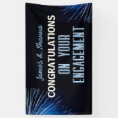 Vier het! Aangepaste verlovingsfeest  Spandoek (Verticaal)