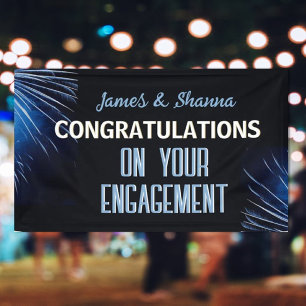 Vier het! Aangepaste verlovingsfeestje  Spandoek