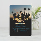 Vier het Afstudeerder! Custom Graduation Party Kaart (Staand voorkant)