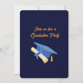 Vier het Afstudeerder! Custom Graduation Party Kaart (Achterkant)