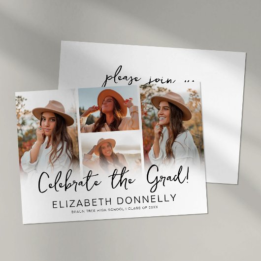 Vier het Afstudeerder Foto Afstuderen Kaart