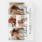 Vier het Afstudeerder Fotoafstudeerfeest Spandoek (Verticaal)