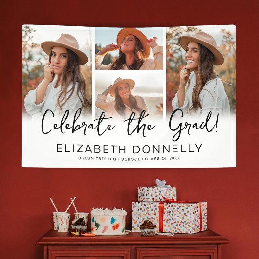 Vier het Afstudeerder Fotoafstudeerfeest Spandoek