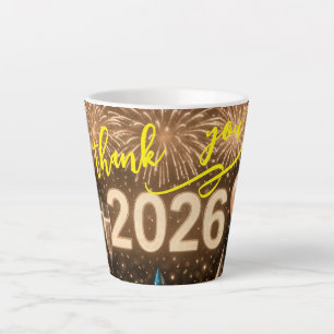 Vier het begin van 2026 met dankbaarheid latte mok