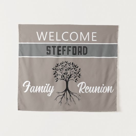 Vier het! CUSTOM Familie Reünie Wandkleed (Voorkant (horizontaal))