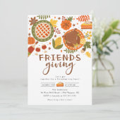 Vier het diner van Friendsgiving Kaart (Staand voorkant)