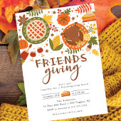 Vier het diner van Friendsgiving Kaart