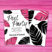 Vier het einde van School Pool Party Kaart