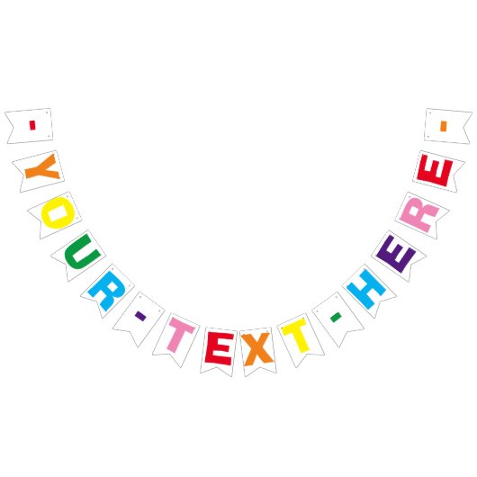 Vier het feest! 🎉 Aangepaste feestbanner vlaggenl Vlaggetjes (Alle)