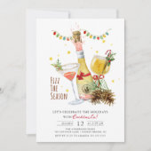 Vier het Feestdagen cocktailfeest Kaart (Voorkant)