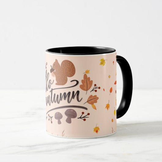 Vier het gezellige herfstseizoen met een Custom Mok (Voorkant rechts)