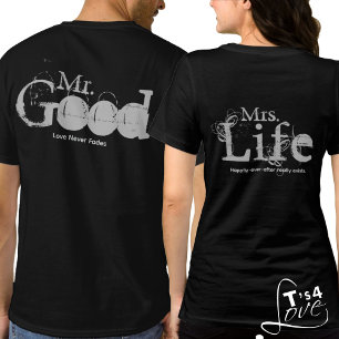 Vier het goede leven: Mr. & Mrs. Couples Tri-Blend Shirt