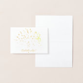 Vier het! Gouden folie mini kaart (Display)