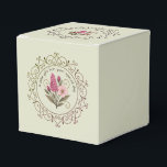 Vier het in stijl – Elegante balloncadeaudoos Bedankdoosjes<br><div class="desc">Vier de zachte momenten van het leven met deze prachtig ontworpen cadeausdoos met elegante fuchsia en zacht blozende bloemen, omringd door delicate groene elementen. De bloemillustratie brengt een frisse, moderne charme met zich mee en behoudt tegelijkertijd een verfijnd, vrouwelijk tintje. Perfect voor verjaardagen, bruiloften, bedankjes of elke andere gelegenheid waarbij...</div>