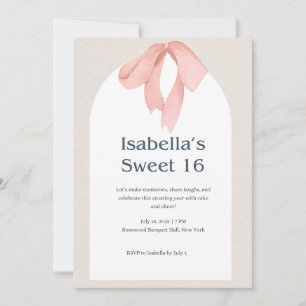 "Vier het in stijl – Elegante Sweet 16 uitnodiging