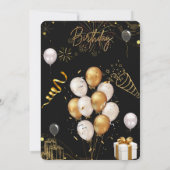 Vier het in stijl - gepersonaliseerde verjaardagsk kaart (Achterkant)