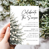 Vier het kerstdiner van het seizoen kaart