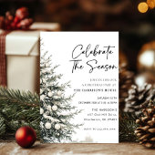 Vier het kerstdiner van het seizoen kaart