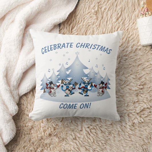 Vier het kerstfeest, kom op kussen (Deken)