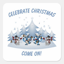 Vier het kerstfeest, kom op