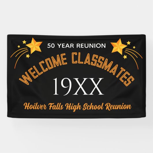 Vier het! Klasse reünie aangepaste Banner (Horizontaal)