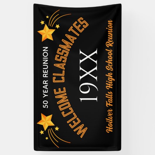 Vier het! Klasse reünie aangepaste Banner (Verticaal)