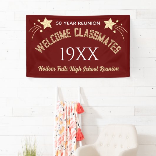 Vier het! Klasse reünie aangepaste Banner (Insitu)