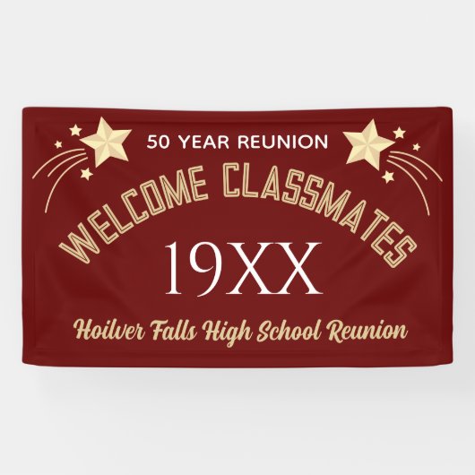 Vier het! Klasse reünie aangepaste Banner (Horizontaal)