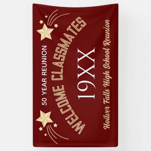 Vier het! Klasse reünie aangepaste Banner (Verticaal)