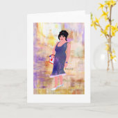 Vier het LeeMarie's Creative Design Kaart (Gele Bloem)