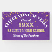 Vier het! Leuk banner voor 50-jarig klasreüniefees (Horizontaal)