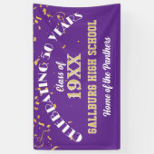 Vier het! Leuk banner voor 50-jarig klasreüniefees (Verticaal)