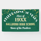 Vier het! Leuk banner voor 50-jarig klasreüniefees (Horizontaal)