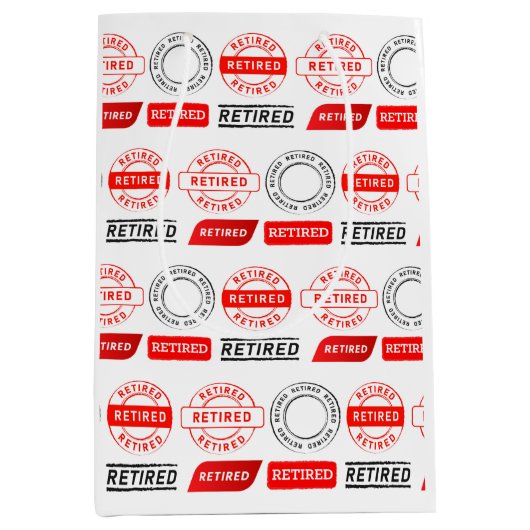 Vier het! Leuke gepensioneerde cadeautas (Voorkant)