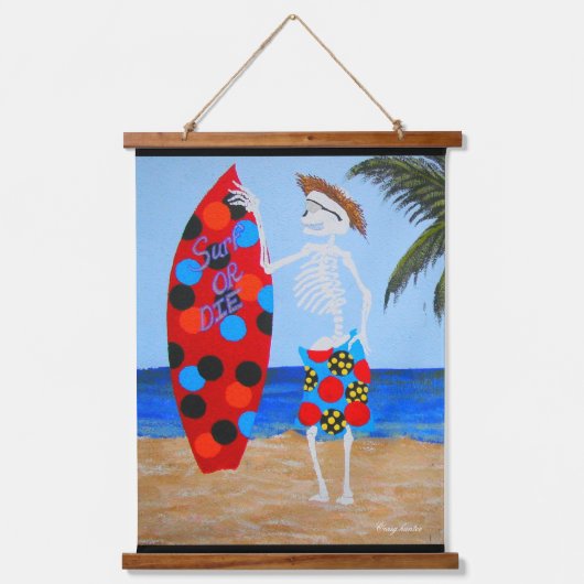 Vier het leven en lach hangend wandkleed (Voorkant 3)