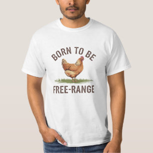 Vier het leven in het Boerderij met Chicken Art T-shirt