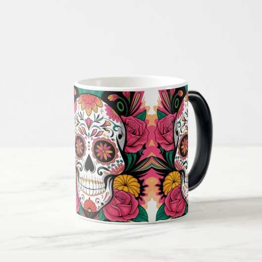 Vier het leven Suikerschedel Magische Mok (Voorkant rechts)