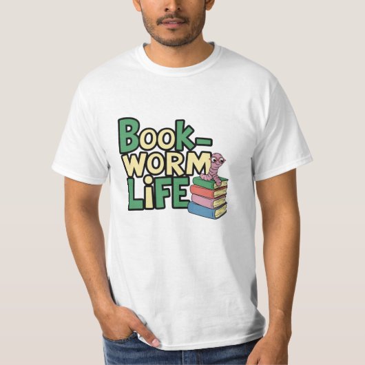 Vier het lezen met charmante Design voor boekenlie T-shirt (Voorkant)