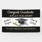 Vier het! Master's Degree Afstuderen Spandoek (Horizontaal)