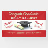 Vier het! Master's Degree Afstuderen Spandoek (Horizontaal)