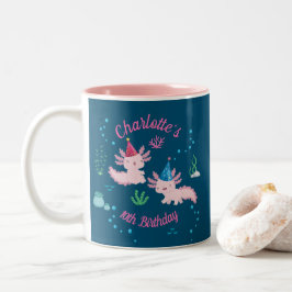 Vier het met Axolotl Magic Tweekleurige Koffiemok