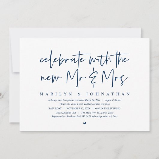 Vier het met de nieuwe heer en mevrouw, Uitgeglipt Kaart (Voorkant)