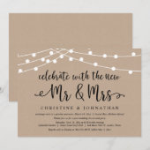 Vier het met de nieuwe Mijnheer & Mevrouw, Trouw E Kaart (Voorkant / Achterkant)